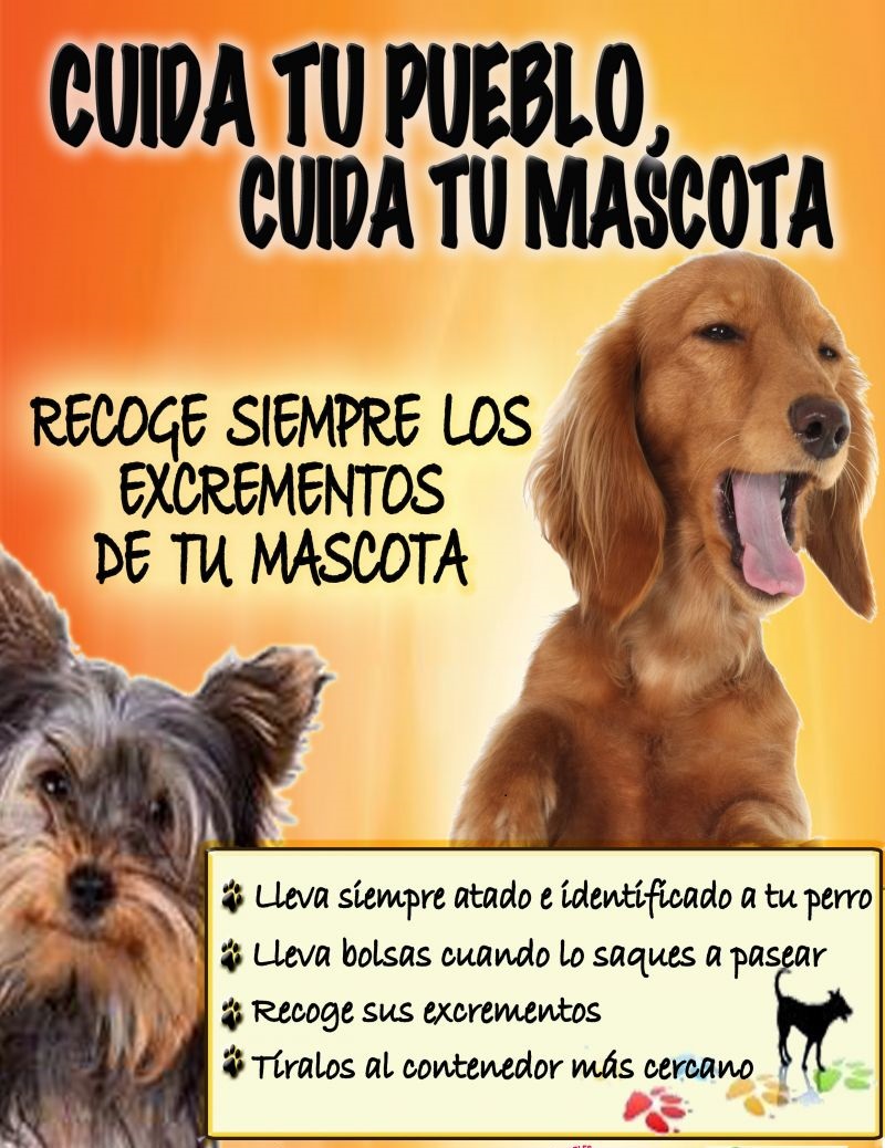 Campaña de concienciación para la retirada de excrementos caninos de la vía pública